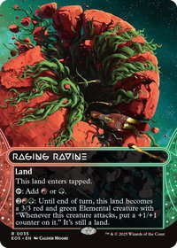 Raging Ravine (0035) (Borderless) - Edge of Eternities: Stellar Sights (EOS) #35 - Rare Magic: The Gathering Trading Card