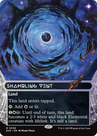 Shambling Vent (0038) (Borderless) - Edge of Eternities: Stellar Sights (EOS) #38 - Rare Magic: The Gathering Trading Card
