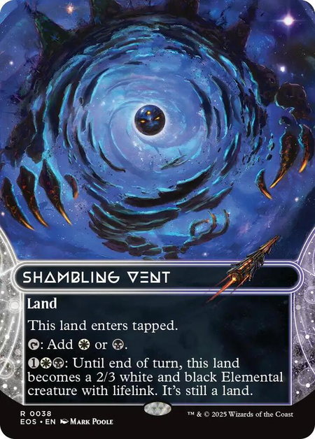 Shambling Vent (0038) (Borderless) trading card from Edge of Eternities: Stellar Sights Shambling Vent (0038) (Borderless) - Edge of Eternities: Stellar Sights Magic: The Gathering trading card