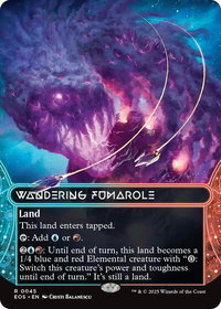 Wandering Fumarole (0045) (Borderless) - Edge of Eternities: Stellar Sights (EOS) #45 - Rare Magic: The Gathering Trading Card