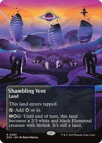 Shambling Vent (0083) (Borderless) - Edge of Eternities: Stellar Sights (EOS) #83 - Rare Magic: The Gathering Trading Card