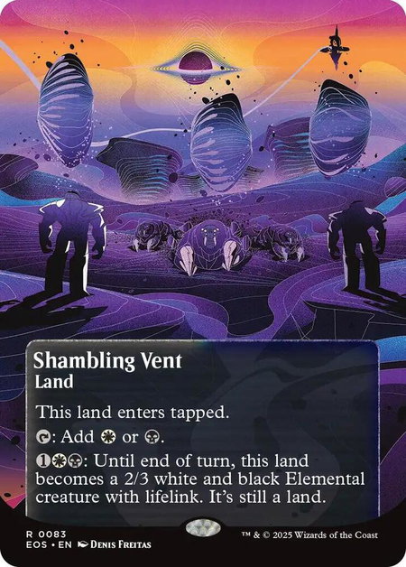 Shambling Vent (0083) (Borderless) - Edge of Eternities: Stellar Sights Magic: The Gathering trading card