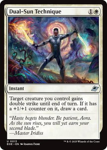 Dual-Sun Technique - Edge of Eternities (EOE) #13 - Uncommon Magic: The Gathering Trading Card