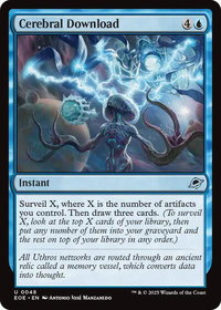 Cerebral Download - Edge of Eternities (EOE) #48 - Uncommon Magic: The Gathering Trading Card