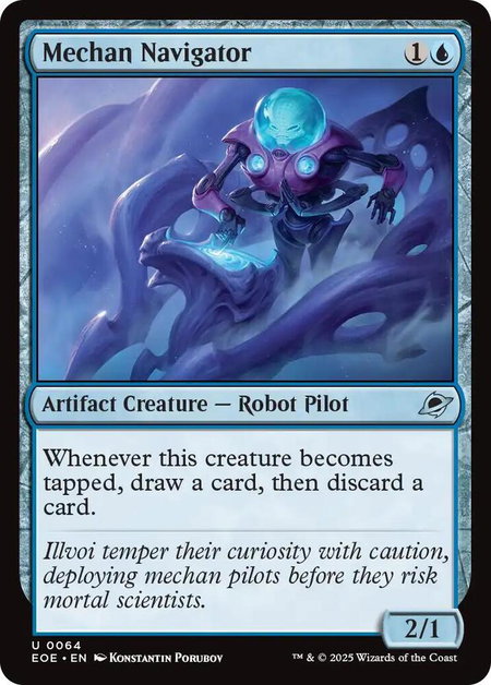 Mechan Navigator - Edge of Eternities Magic: The Gathering trading card