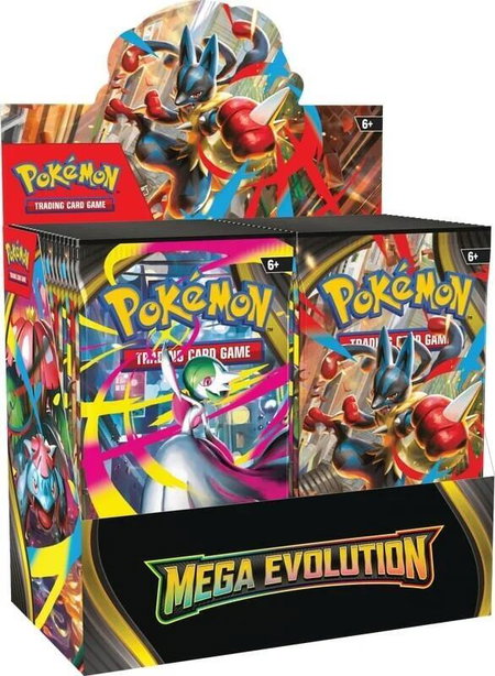 Mega Evolution Booster Box trading card from ME01: Mega Evolution Mega Evolution Booster Box - ME01: Mega Evolution Pokémon trading card