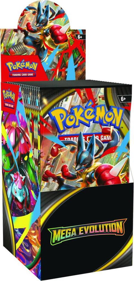 Mega Evolution Half Booster Box trading card from ME01: Mega Evolution Mega Evolution Half Booster Box - ME01: Mega Evolution Pokémon trading card