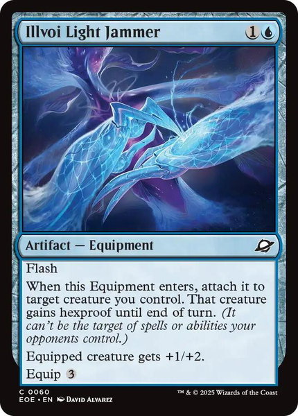 Illvoi Light Jammer trading card from Edge of Eternities Illvoi Light Jammer - Edge of Eternities Magic: The Gathering trading card