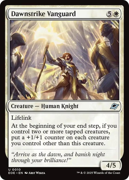 Dawnstrike Vanguard - Edge of Eternities Magic: The Gathering trading card