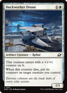 Dockworker Drone - Edge of Eternities (EOE) #11 - Common Magic: The Gathering Trading Card