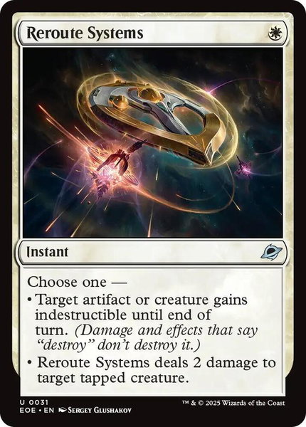 Reroute Systems trading card from Edge of Eternities Reroute Systems - Edge of Eternities Magic: The Gathering trading card
