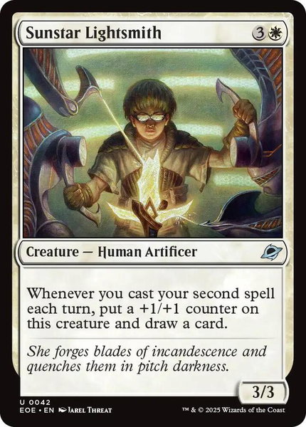 Sunstar Lightsmith - Edge of Eternities Magic: The Gathering trading card
