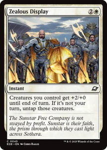 Zealous Display - Edge of Eternities (EOE) #45 - Common Magic: The Gathering Trading Card