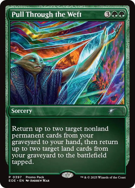 Pull Through the Weft trading card from Promo Pack: Edge of Eternities Pull Through the Weft - Promo Pack: Edge of Eternities Magic: The Gathering trading card
