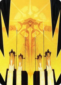 Hardlight Containment Art Card (Gold-Stamped Planeswalker Symbol) - Art Series: Edge of Eternities (AAEOE) #4 - Special Magic: The Gathering Trading Card