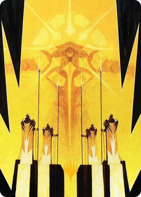 Hardlight Containment Art Card (Gold-Stamped Planeswalker Symbol) trading card from Art Series: Edge of Eternities Hardlight Containment Art Card (Gold-Stamped Planeswalker Symbol) - Art Series: Edge of Eternities Magic: The Gathering trading card