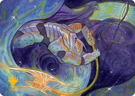 Seam Rip Art Card (Gold-Stamped Planeswalker Symbol) - Art Series: Edge of Eternities Magic: The Gathering trading card