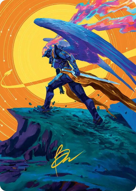 Astelli Reclaimer Art Card (Gold-Stamped Signature) trading card from Art Series: Edge of Eternities Astelli Reclaimer Art Card (Gold-Stamped Signature) - Art Series: Edge of Eternities Magic: The Gathering trading card