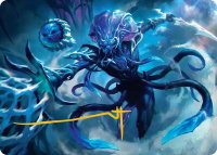 Illvoi Galeblade Art Card (Gold-Stamped Signature) - Art Series: Edge of Eternities (AAEOE) #7 - Special Magic: The Gathering Trading Card