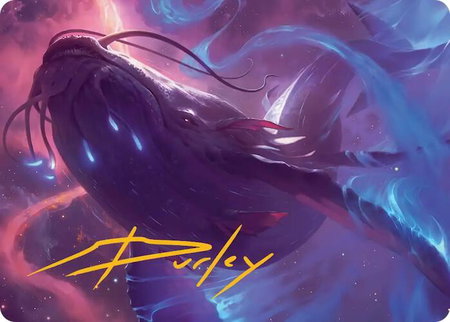 Starbreach Whale Art Card (Gold-Stamped Signature) trading card from Art Series: Edge of Eternities Starbreach Whale Art Card (Gold-Stamped Signature) - Art Series: Edge of Eternities Magic: The Gathering trading card