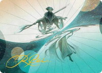 Weftwalking Art Card (Gold-Stamped Signature) - Art Series: Edge of Eternities (AAEOE) #10 - Special Magic: The Gathering Trading Card