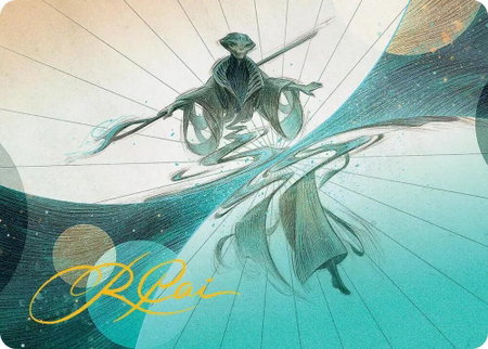 Weftwalking Art Card (Gold-Stamped Signature) - Art Series: Edge of Eternities Magic: The Gathering trading card