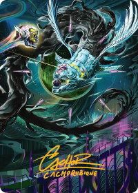 Quantum Riddler Art Card (Gold-Stamped Signature) - Art Series: Edge of Eternities (AAEOE) #39 - Special Magic: The Gathering Trading Card