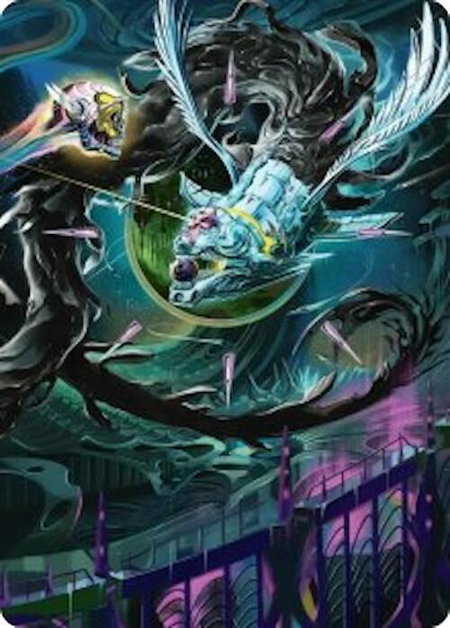 Quantum Riddler Art Card trading card from Art Series: Edge of Eternities Quantum Riddler Art Card - Art Series: Edge of Eternities Magic: The Gathering trading card