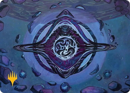 Archenemy's Charm Art Card (Gold-Stamped Planeswalker Symbol) - Art Series: Edge of Eternities Magic: The Gathering trading card