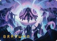 Chorale of the Void Art Card (Gold-Stamped Signature) - Art Series: Edge of Eternities (AAEOE) #12 - Special Magic: The Gathering Trading Card