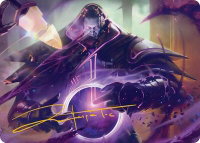 Embrace Oblivion Art Card (Gold-Stamped Signature) - Art Series: Edge of Eternities (AAEOE) #13 - Special Magic: The Gathering Trading Card