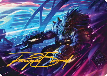 Tannuk, Steadfast Second Art Card (Gold-Stamped Signature) - Art Series: Edge of Eternities Magic: The Gathering trading card
