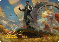 Galactic Wayfarer Art Card (Gold-Stamped Signature) - Art Series: Edge of Eternities (AAEOE) #21 - Special Magic: The Gathering Trading Card