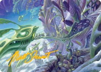 Loading Zone Art Card (Gold-Stamped Signature) - Art Series: Edge of Eternities (AAEOE) #22 - Special Magic: The Gathering Trading Card