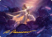 Syr Vondam, Sunstar Exemplar Art Card (Gold-Stamped Signature) - Art Series: Edge of Eternities (AAEOE) #25 - Special Magic: The Gathering Trading Card