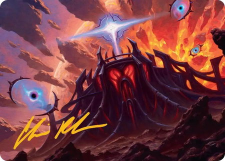 Secluded Starforge Art Card (Gold-Stamped Signature) trading card from Art Series: Edge of Eternities Secluded Starforge Art Card (Gold-Stamped Signature) - Art Series: Edge of Eternities Magic: The Gathering trading card