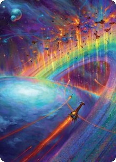 Cascading Cataracts Art Card (43/54) - Art Series: Edge of Eternities Magic: The Gathering trading card