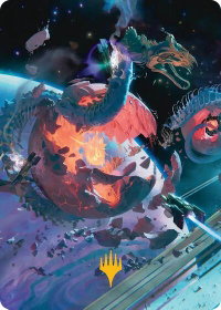 Scavenger Grounds Art Card (47/54) (Gold-Stamped Planeswalker Symbol) - Art Series: Edge of Eternities (AAEOE) #47 - Special Magic: The Gathering Trading Card
