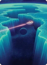 Cascading Cataracts Art Card (50/54) - Art Series: Edge of Eternities (AAEOE) #50 - Special Magic: The Gathering Trading Card