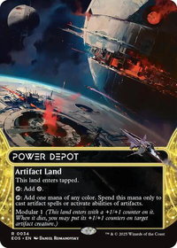 Power Depot (0034) (Borderless) - Edge of Eternities: Stellar Sights (EOS) #34 - Rare Magic: The Gathering Trading Card