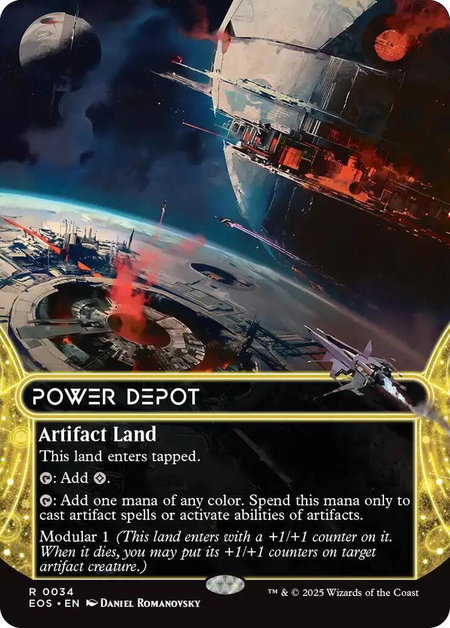 Power Depot (0034) (Borderless) - Edge of Eternities: Stellar Sights Magic: The Gathering trading card
