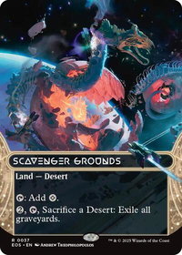 Scavenger Grounds (0037) (Borderless) - Edge of Eternities: Stellar Sights (EOS) #37 - Rare Magic: The Gathering Trading Card