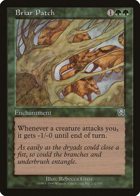 Briar Patch - Mercadian Masques Magic: The Gathering trading card