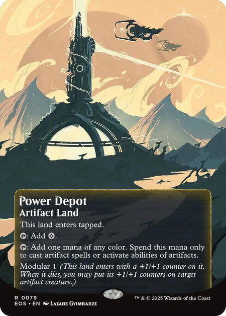 Power Depot (0079) (Borderless) - Edge of Eternities: Stellar Sights Magic: The Gathering trading card