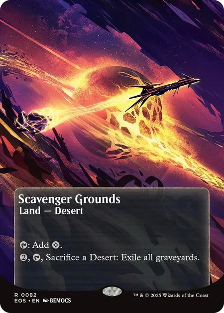 Scavenger Grounds (0082) (Borderless) - Edge of Eternities: Stellar Sights Magic: The Gathering trading card