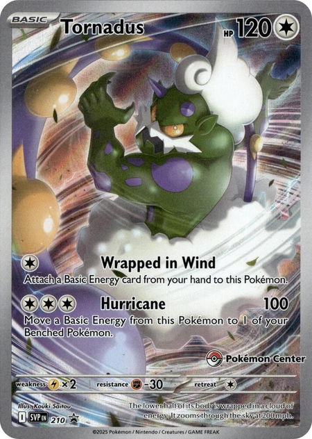 Tornadus - 210 (Pokemon Center Exclusive) - SV: Scarlet & Violet Promo Cards Pokémon trading card