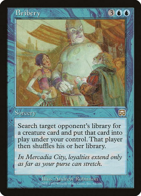 Bribery - Mercadian Masques Magic: The Gathering trading card