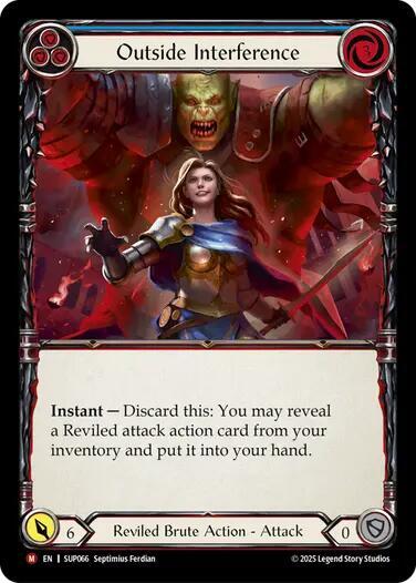 Outside Interference trading card from Super Slam Outside Interference - Super Slam Flesh and Blood trading card