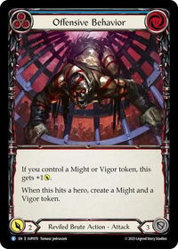 Offensive Behavior - Super Slam (SUP) #SUP070 - Rare Flesh and Blood Trading Card