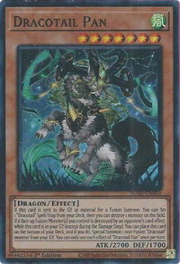 Dracotail Pan (Super Rare) - Justice Hunters (JUSH) #JUSH-EN003 - Super Rare YuGiOh Trading Card
